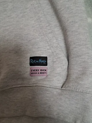 Sudadera Rick and Morty Gris