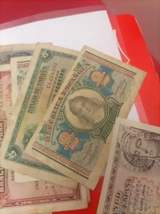 Lote Billetes Antiguos Banco de España escucho ofe