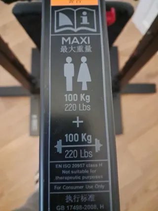 Banco de pesas ajustable