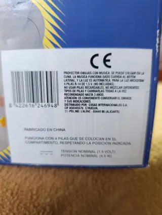 Proyector Cuna Bebé Música Luz Fantasía