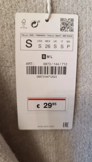 Abrigo de punto mujer talla S