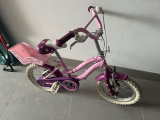 Bicicleta infantil rosa Pin Up