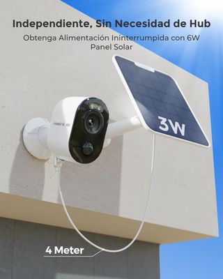 Cámara solar inalámbrica Reolink4K para exteriores