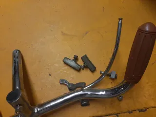 Manillar clásico cromado bicicleta