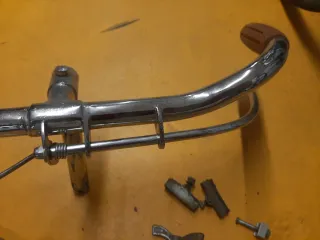 Manillar clásico cromado bicicleta