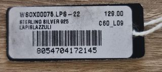 Anillo Plata Lapislázuli Hombre