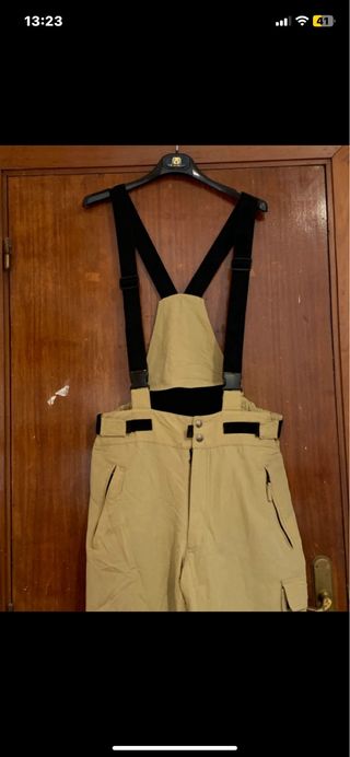 Pantalones Snowboard Ziener Talla L Beige