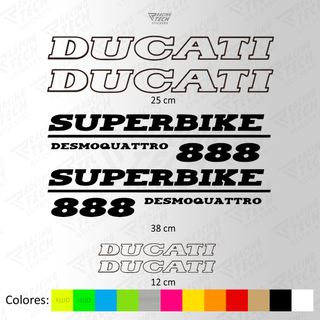 Pegatinas Ducati Superbike 888 Desmoquattro