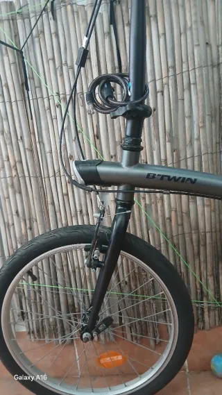 Bicicleta Plegable Gris - Como Nueva