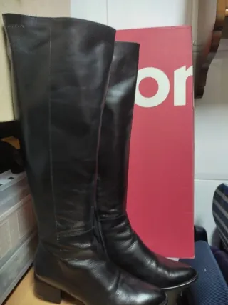 Botas Wonder de piel negras n41