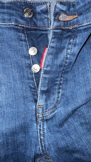 Jeans Dsquared2 Blu Strappati