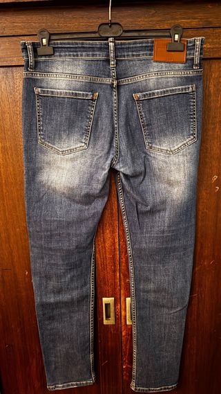 Jeans Dsquared2 Blu Strappati