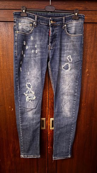 Jeans Dsquared2 Blu Strappati