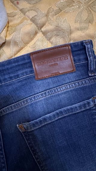 Jeans Dsquared2 Blu Strappati