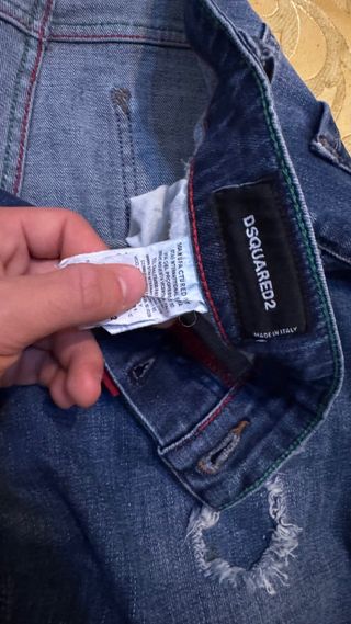 Jeans Dsquared2 Blu Strappati