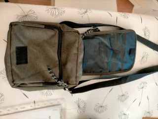 Borsa a tracolla Nike da uomo grigia