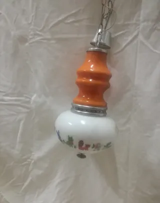 Lampadario vintage anni '70 con animali