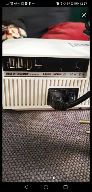 Proyector LED Full HD Aun Blanco