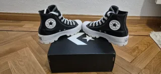 Converse Lugged Leather Negras - Casi Nuevas