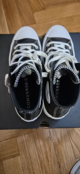 Converse Lugged Leather Negras - Casi Nuevas