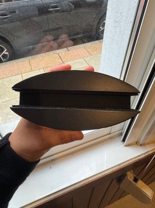 Soporte portátil negro madera