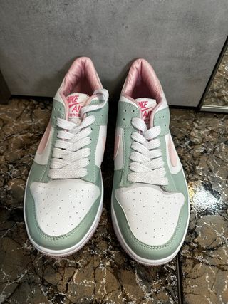 Nike Bambas Verde Rosa Blanco