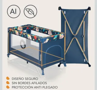 Parque cuna Lionelo Stefi + Colchón Pekitas