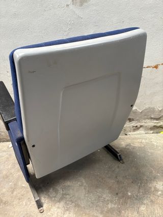 Poltrona vintage per cinema o teatro in blu e nero