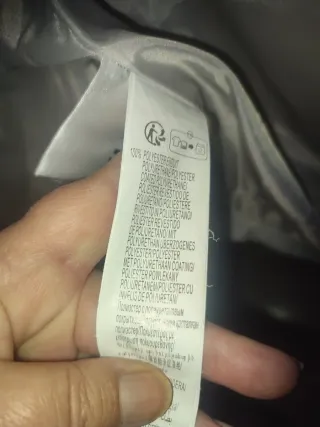 Chaquetón de plumas gris perla