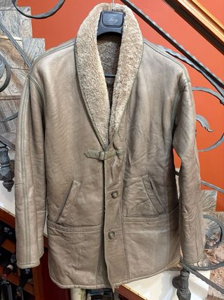 Cappotto Montone Shearling vera Pelle Vintage