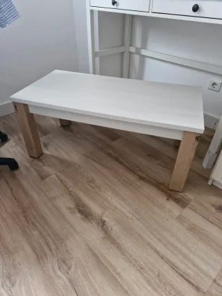 Mesa de centro elevable madera y metal