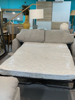 Sofá Cama Gris Tela
