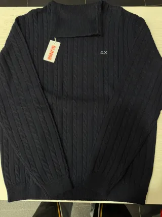 SUN68 Dolcevita Blu Navy Treccia XL