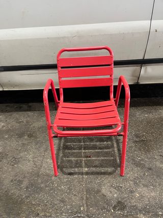 Sillas Cruzcampo Rojas Metal