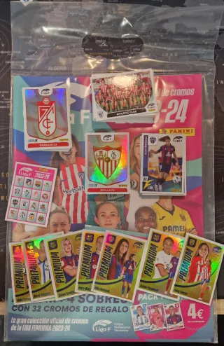 Lote 300 Cromos Liga F 23/24 Sin Repetir