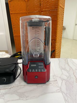 Licuadora Roja con Panel Digital