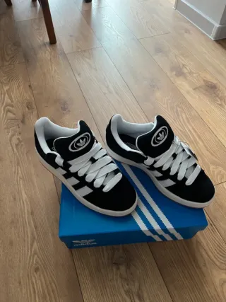 Adidas Campus 38 Negro Blanco