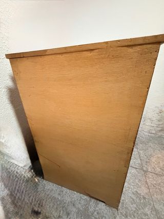 Mueble Cajonera Madera y Rattan