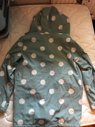 Chubasquero lunares forrado Talla S