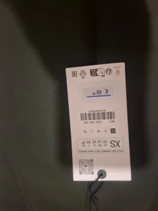 Pantalón Zara Verde Militar Talle Alto