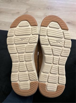 Botas Skechers Ultra Go Mujer Marrón/Blanco