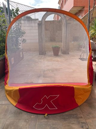 Portería de fútbol grande plegable