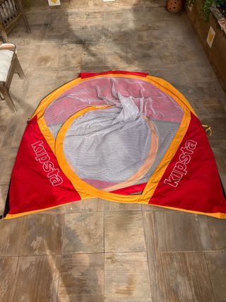 Portería de fútbol grande plegable