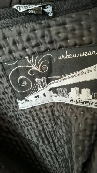 Chaqueta Moto Mujer Rainers Negra