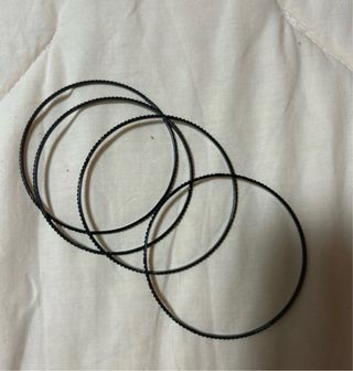 12 Braccialetti bambina nero, grigio e viola