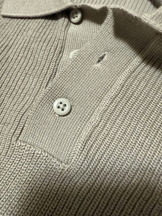 Polo Zara verde hilo Talla L