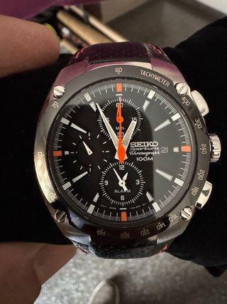 Reloj Seiko Sportura Cronógrafo Caballero SNA481P1