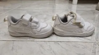 Scarpe bimbo Puma bianche velcro