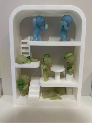 Estantería modular casa Smiski o figura decorativa