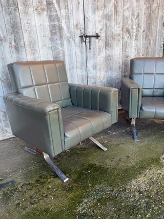 Poltrone Verdi in Metallo (2 unità)